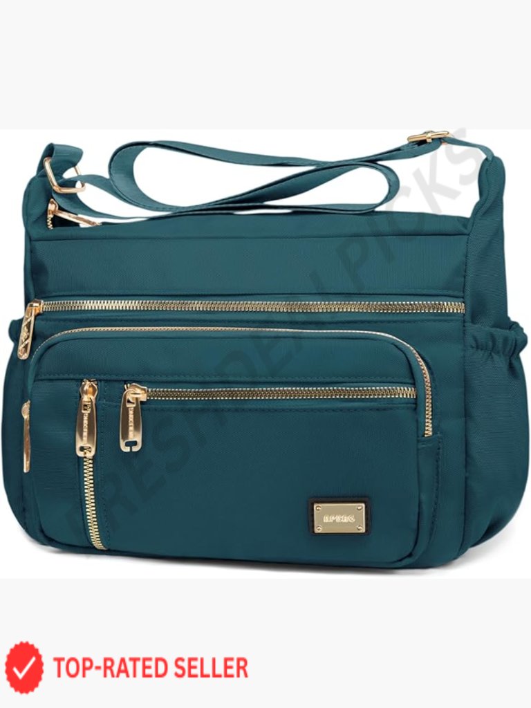 Trendy Waterproof Crossbody Bag Multi-Pocket Adjustable Strap Casual Chic
